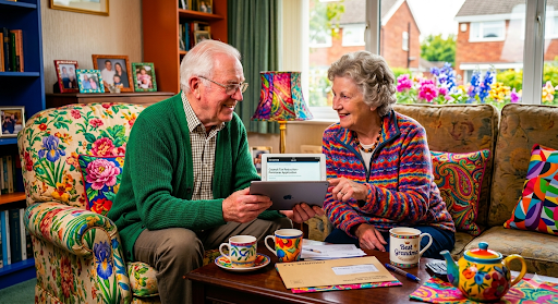 older woman looking concerned at council tax bill — do pensioners pay council tax