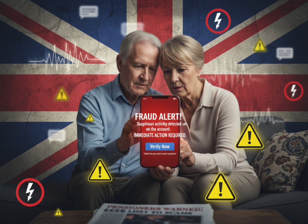 Scams targeting pensioners UK are rising fast in 2026. Discover the 7 most dangerous threats right now — and the simple steps that will genuinely protect you.
