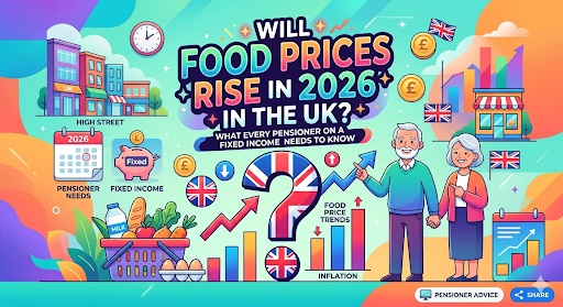 will food prices rise in 2026 UK pensioners food shopping