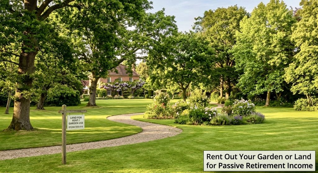 renting out garden or land for extra income in retirement UK