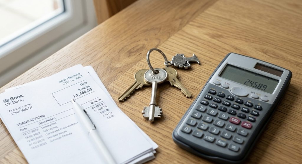 care home fees house keys and bank statement means test