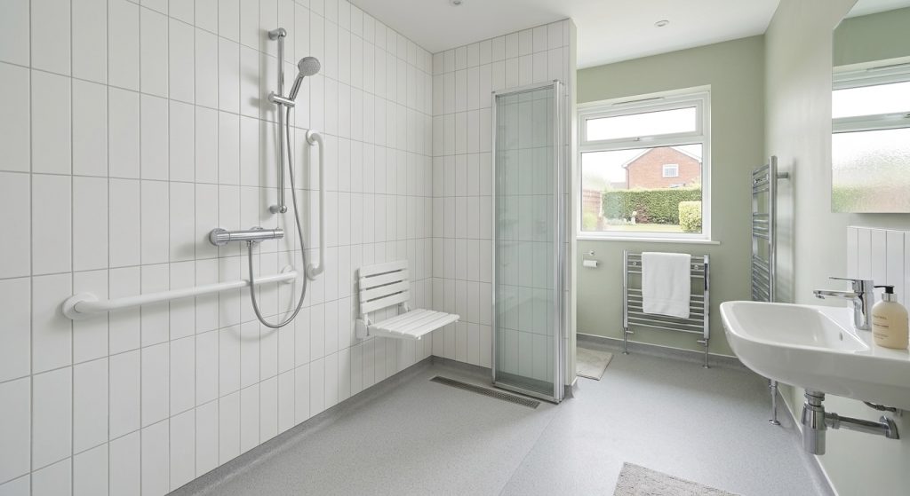 disabled facilities grant level access shower bathroom adaptation