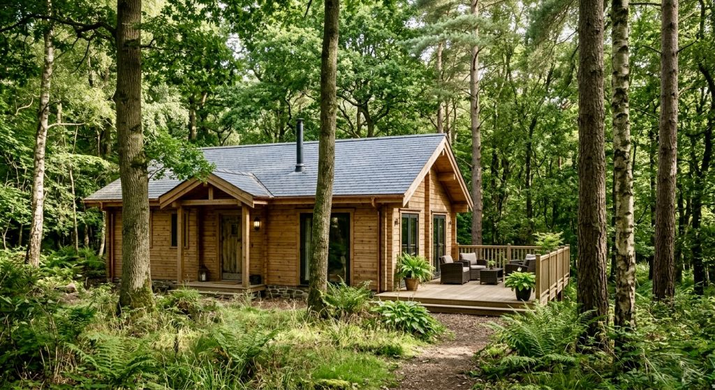 Forest Holidays log cabin woodland UK over 60s