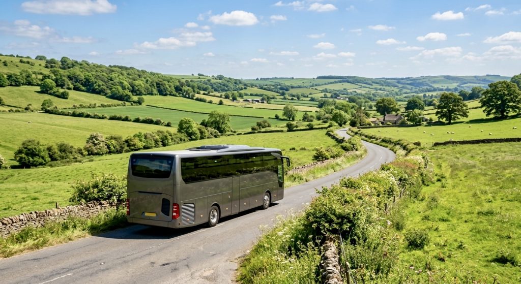 over 60s coach holidays UK scenic countryside route