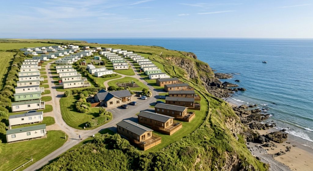 UK holiday park over 60s peaceful coastal location