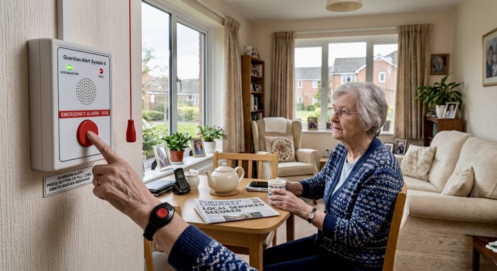 sheltered housing communal lounge for retirees